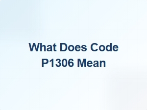 What Does Code P1306 Mean